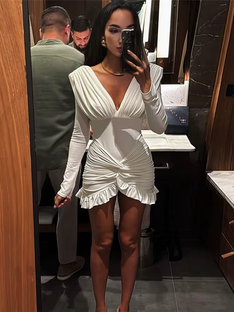 Pure Desire Ruched Mini Dress