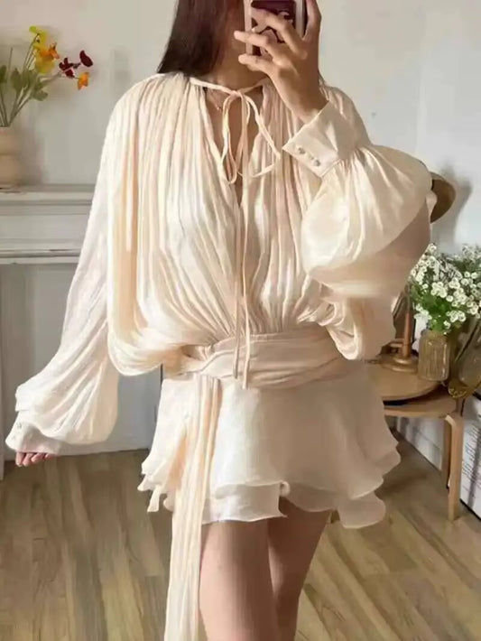 Aurora Chiffon Wrap Playsuit